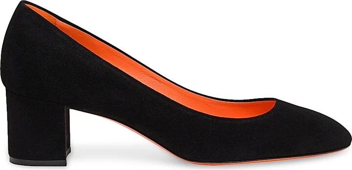 Women's 50MM Suede Pumps - Black - Size 5