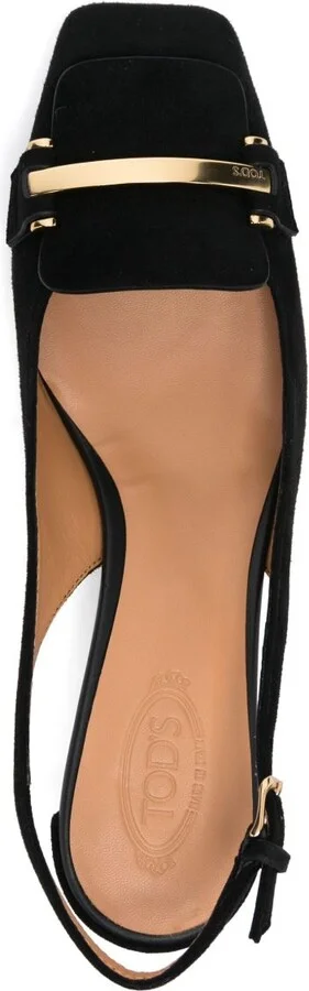 Women's 50Mm Suede Pumps With Back Strap - Image 2
