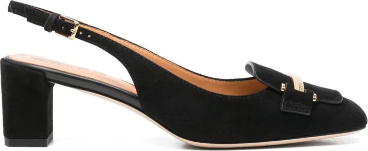 Women's 50Mm Suede Pumps With Back Strap