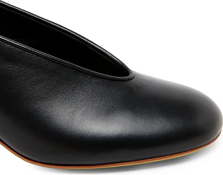 Women's 55MM Duck-Heel Leather Pumps - Black - Size 5.5 - Image 5