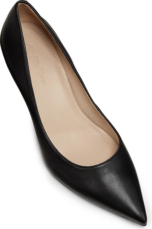 Women's 65MM Classic Leather Pumps - Beige - Size 5 - Image 8