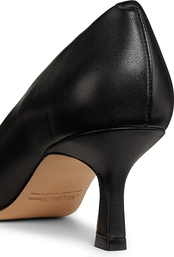 Women's 65MM Classic Leather Pumps - Beige - Size 5 - Image 9