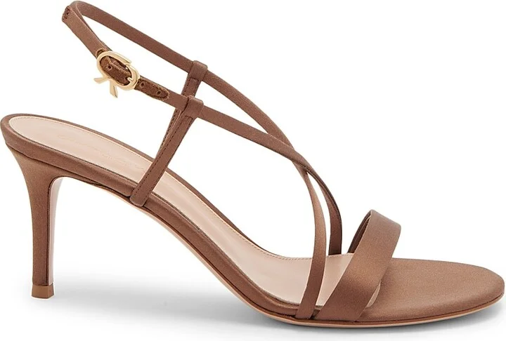 Women's 70MM Crepe Satin Sandals - Texas - Size 5
