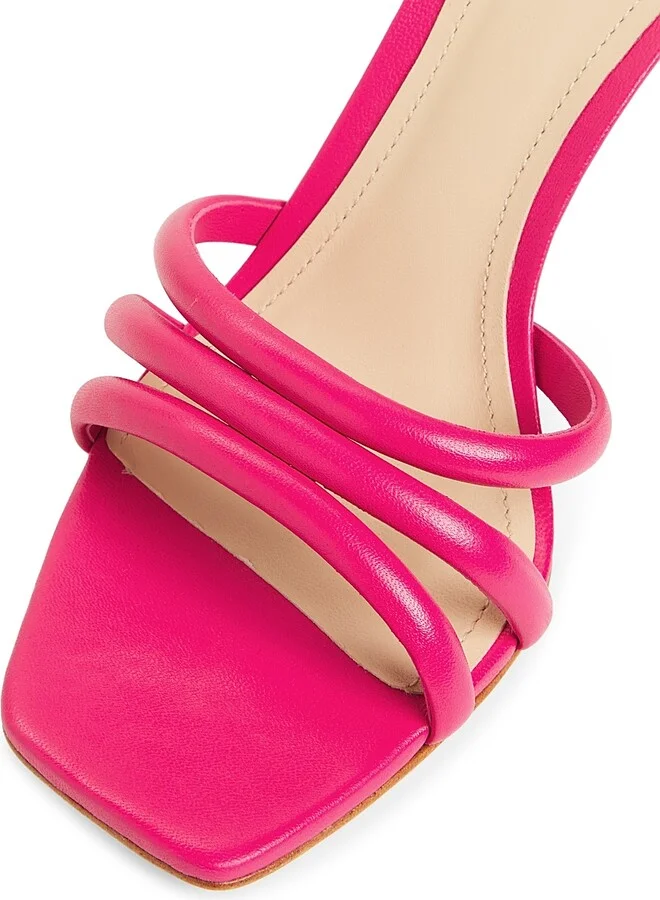 Women's 70MM Leather Mules - Bright Yellow - Size 6.5 - Image 9