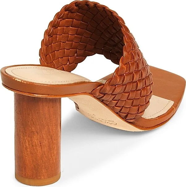 Women's 70MM Leather Sandals - Miele - Size 8 - Image 3