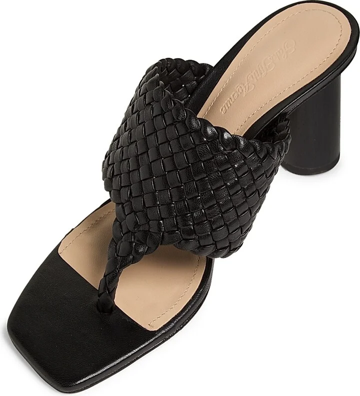Women's 70MM Leather Sandals - Miele - Size 8 - Image 9