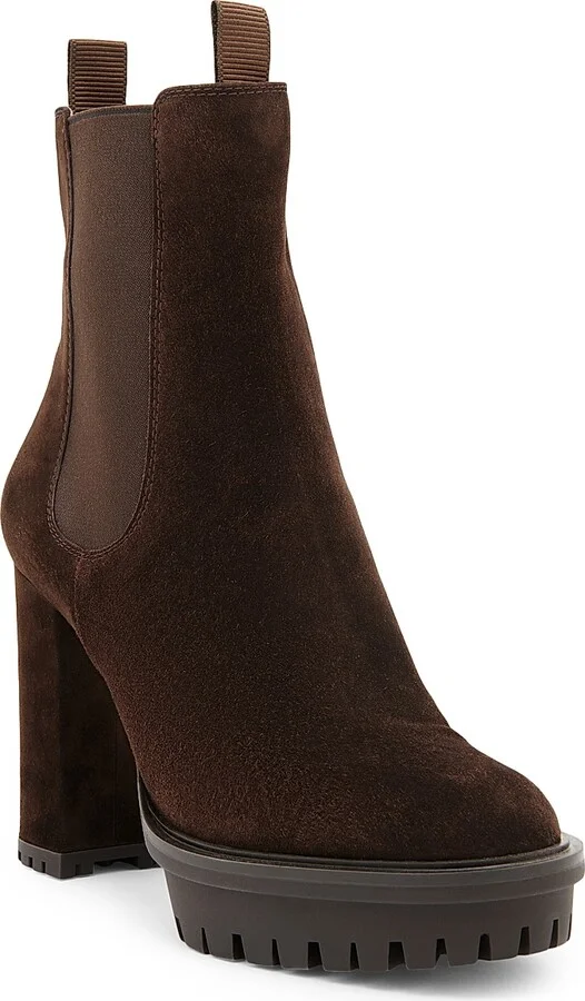 Women's 70MM Suede Chelsea Boots - Moka - Size 5 - Image 2