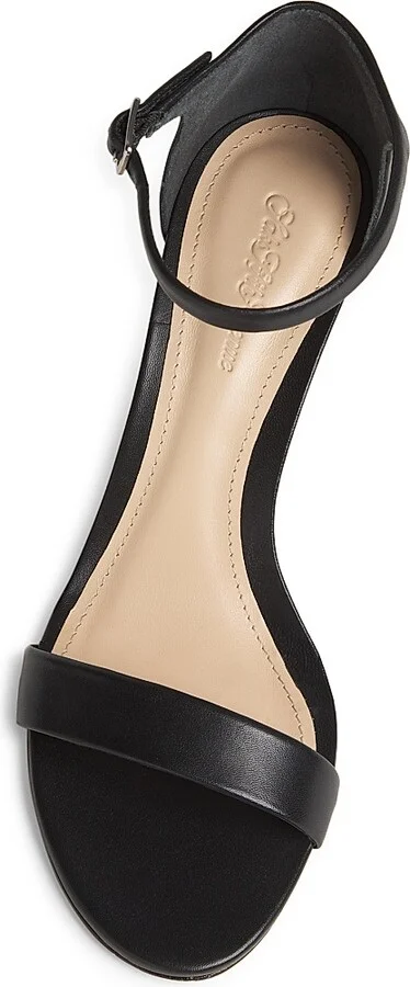 Women's 75MM Leather Ankle-Wrap Sandals - White - Size 5.5 - Image 9