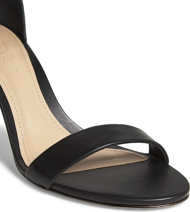 Women's 75MM Leather Ankle-Wrap Sandals - White - Size 5.5 - Image 11