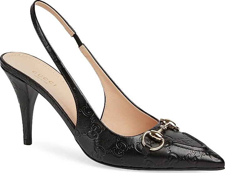 Women's 80MM GG Horsebit Pumps - Black - Size 7 - Image 2