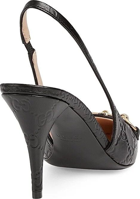 Women's 80MM GG Horsebit Pumps - Black - Size 7 - Image 3