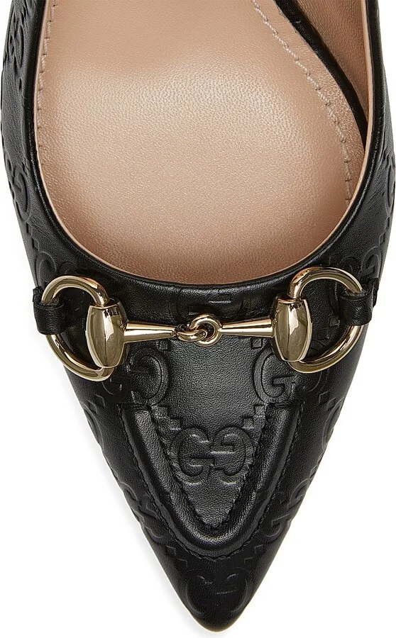 Women's 80MM GG Horsebit Pumps - Black - Size 7 - Image 4