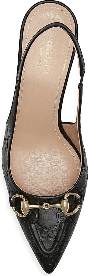 Women's 80MM GG Horsebit Pumps - Black - Size 7 - Image 5