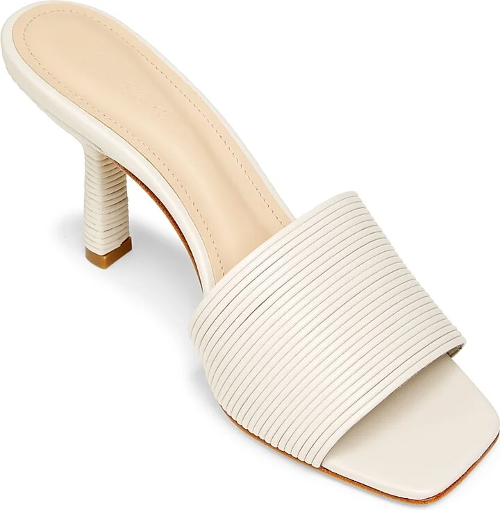 Women's 80MM Leather Mules - Black - Size 7.5 - Image 9