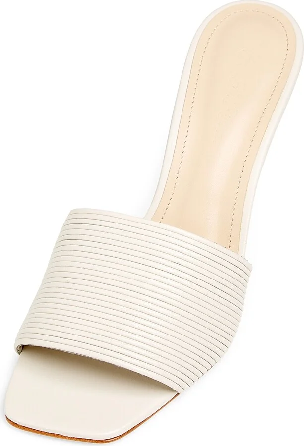 Women's 80MM Leather Mules - Black - Size 7.5 - Image 11