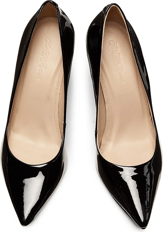 Women's 85MM Classic Patent Leather Pumps - Black - Size 5 - Image 4
