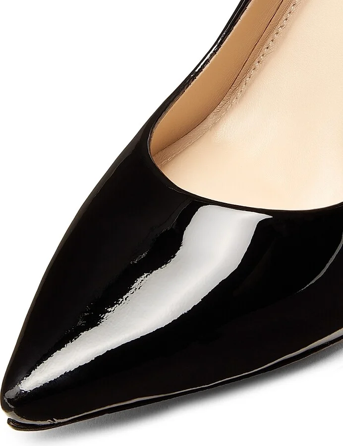 Women's 85MM Classic Patent Leather Pumps - Black - Size 5 - Image 5