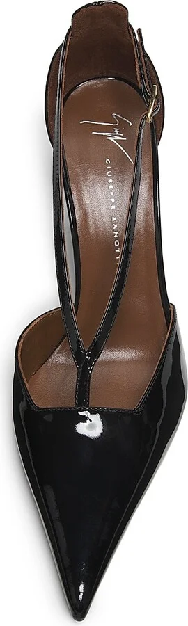 Women's 85MM Patent Leather Pumps - Nero Oro - Size 5 - Image 4
