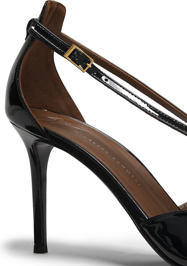 Women's 85MM Patent Leather Pumps - Nero Oro - Size 5 - Image 6