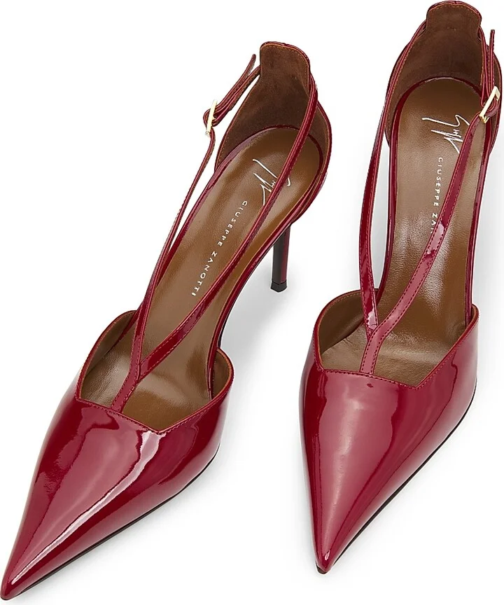 Women's 85MM Patent Leather Pumps - Nero Oro - Size 5 - Image 9