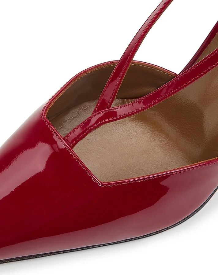 Women's 85MM Patent Leather Pumps - Nero Oro - Size 5 - Image 10
