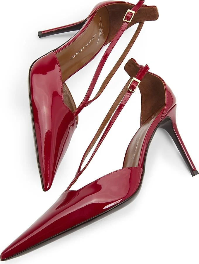 Women's 85MM Patent Leather Pumps - Nero Oro - Size 5 - Image 11