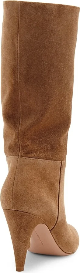 Women's 85MM Suede Stiletto Boots - Camel - Size 6 - Image 3