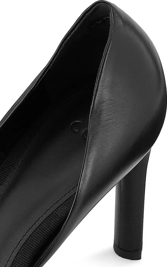 Women's 87MM Leather D'Orsay Pumps - Black - Size 7.5 - Image 6