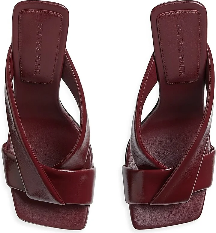 Women's 90MM Interwoven Leather Mules - Fondant - Size 5.5 - Image 8