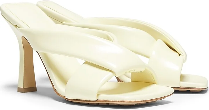 Women's 90MM Interwoven Leather Mules - Fondant - Size 5.5 - Image 11