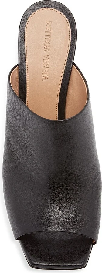 Women's 90MM Knot Metal-Heel Leather Sandals - Black - Size 6.5 - Image 5