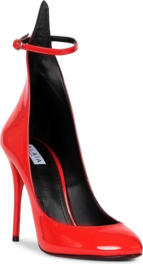 Women's 90MM Leather Pumps - Cerise - Size 6 - Image 2