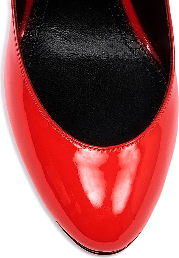 Women's 90MM Leather Pumps - Cerise - Size 6 - Image 4