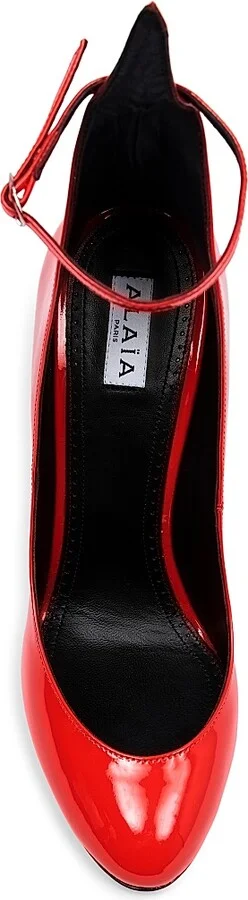 Women's 90MM Leather Pumps - Cerise - Size 6 - Image 5