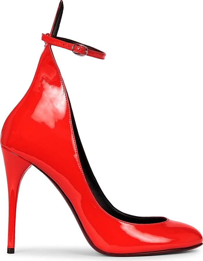 Women's 90MM Leather Pumps - Cerise - Size 6