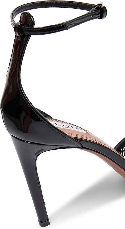 Women's 90MM Mesh & Leather Pumps - Noir - Size 5 - Image 6