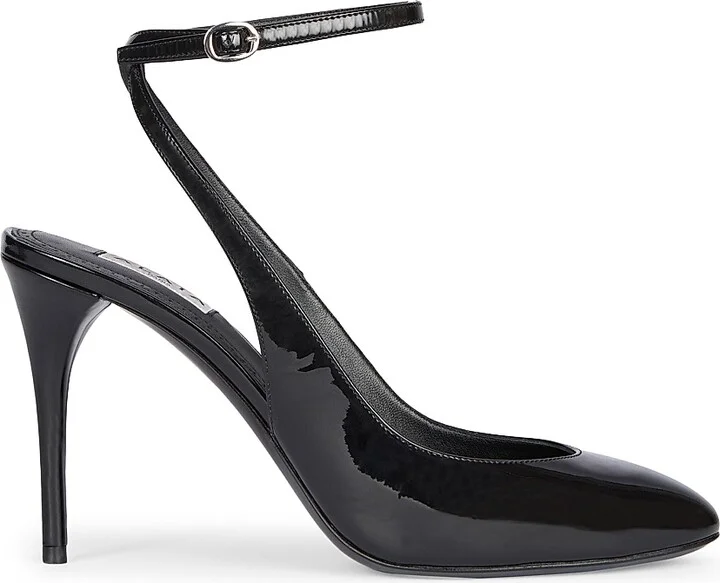 Women's 90MM Patent Leather Pumps - Blanc Optique - Size 6 - Image 11
