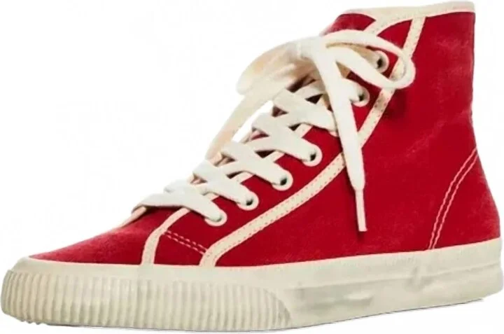 Women's 90's High Top Sneakers In Red