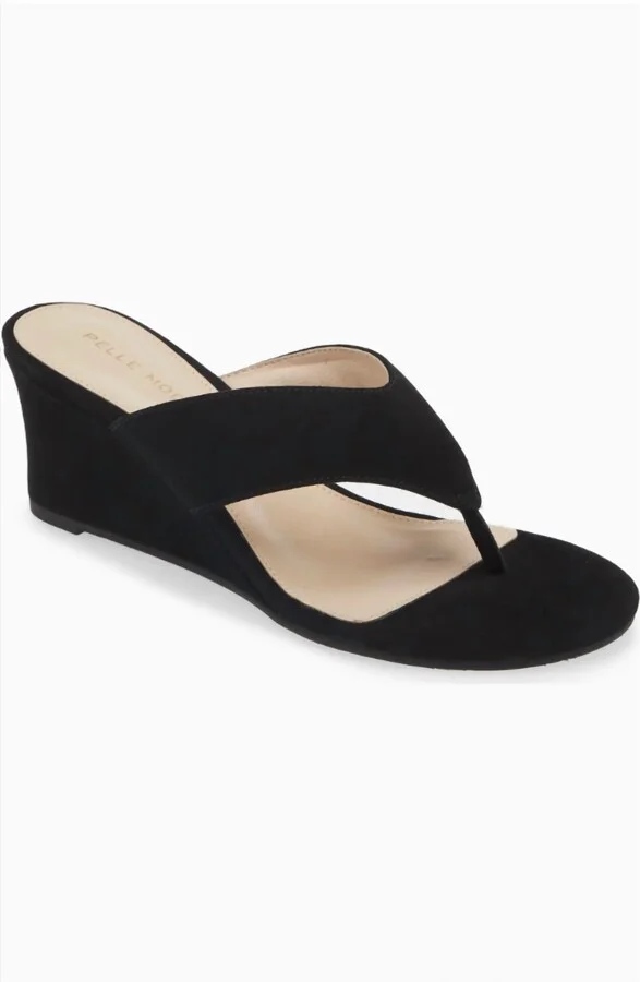 Women's Abi Sandal In Black Suede