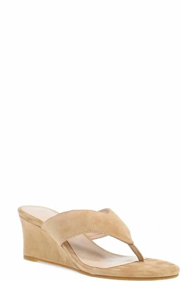 Women's Abi Sandal In Latte Suede