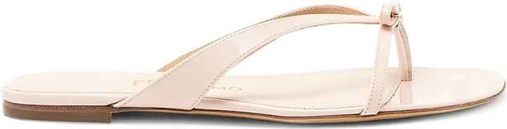 Women's Abibi Bow-Detailed Leather Sandals - Ballet - Size 6