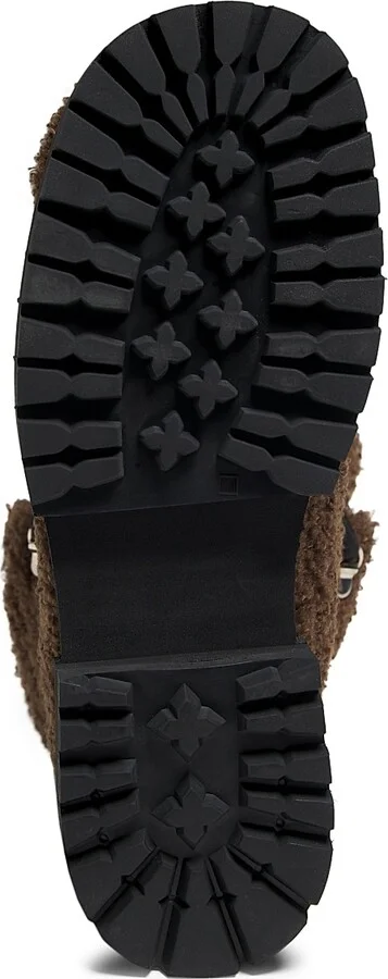Women's Acacia Teddy Lace-Up Hiking Boots - Dark Brown - Size 5 - Image 6