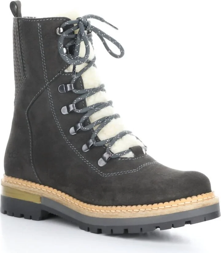 Women's Ada Round Toe Boots In Grey/beige