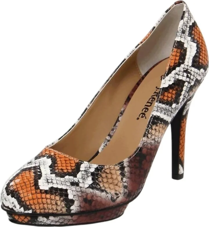 Women's Addison Sandal In Painted Snake