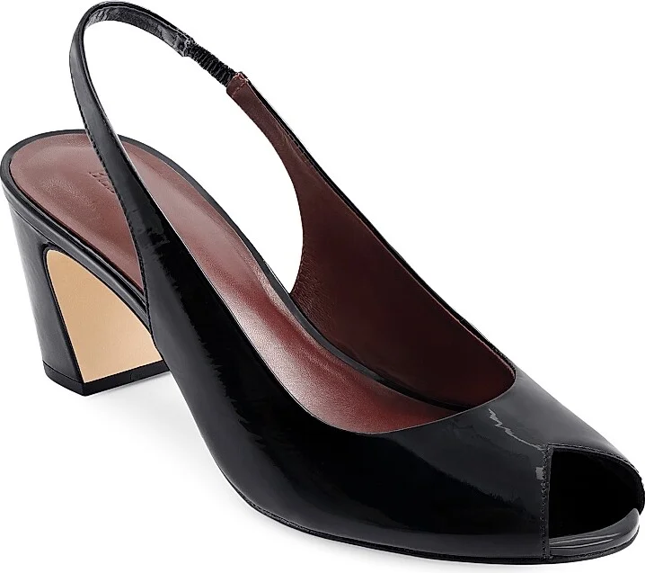 Women's Adell Peep Toe Pumps - Black - Size 6 - Image 2