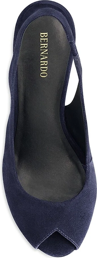 Women's Adell Peep Toe Pumps - Dark Navy - Size 6 - Image 3