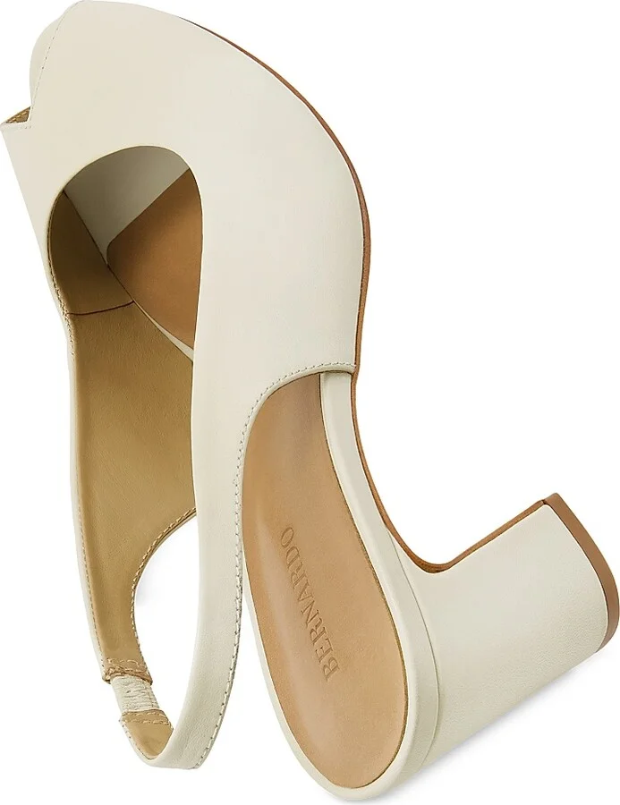 Women's Adell Peep Toe Pumps - Eggshell - Size 6 - Image 3