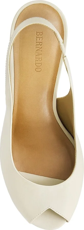 Women's Adell Peep Toe Pumps - Eggshell - Size 6 - Image 4