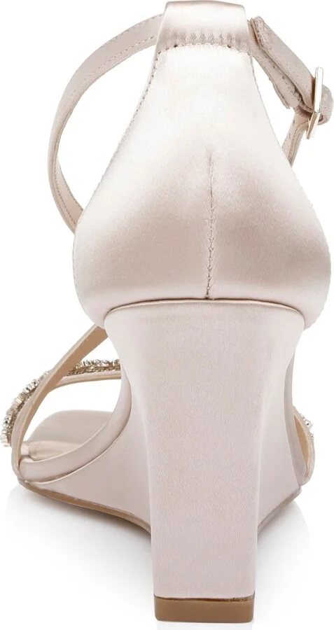 Women's Adelynn Crisscross Strap Wedge Evening Sandals - Image 3