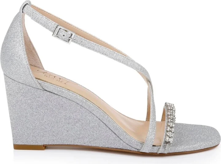 Women's Adelynn Crisscross Strap Wedge Evening Sandals - Image 6